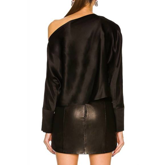 NEW THE SEI off shoulder top in black - Picture 2 of 2